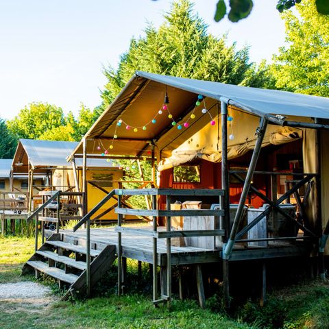 TENDA IN TELA E LEGNO 6 persone - Tenda Safari Bella vista