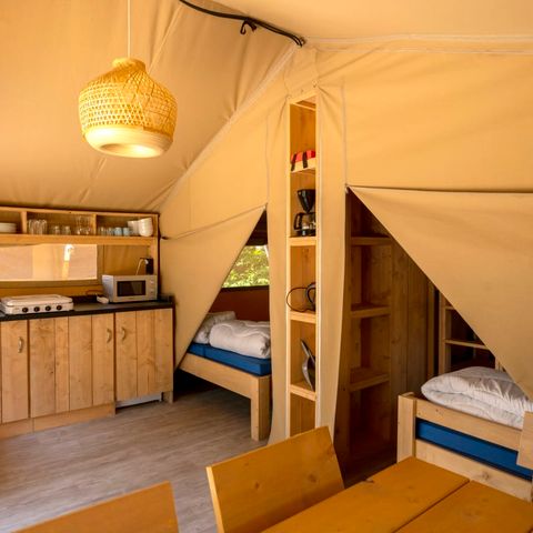 CANVAS AND WOOD TENT 5 people - Sagelat safari tent