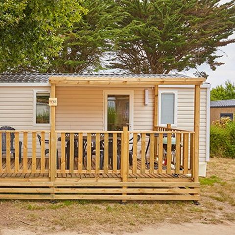 Stacaravan 6 personen - Mobile-home | Comfort | 2 Slaapkamers | 6 Pers. | Verhoogd terras | TV