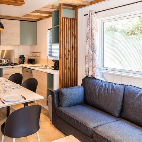 MOBILHOME 6 personnes - Chalet | Ultimate | 3 Ch. | 6 Pers. | Terrasse surélevée | TV