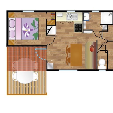 MOBILHOME 7 personnes - BAIGURA