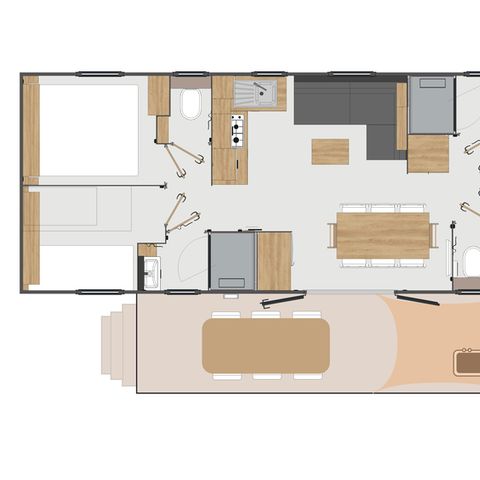 MOBILHEIM 8 Personen - LUXUS LOKIZ (mit SPA und Bettwäsche inklusive)