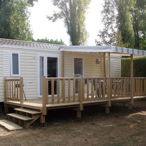 MOBILHOME 4 personnes - MOBILE HOME NIRVANA 31 M² avec terrasse couverte