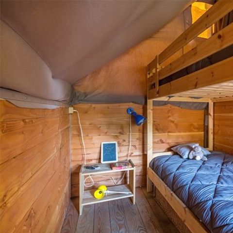 TENDA IN TELA E LEGNO 4 persone - Tenda Eco Lodge | 2 Camere da letto | 3/4 Pers. | Senza bagno