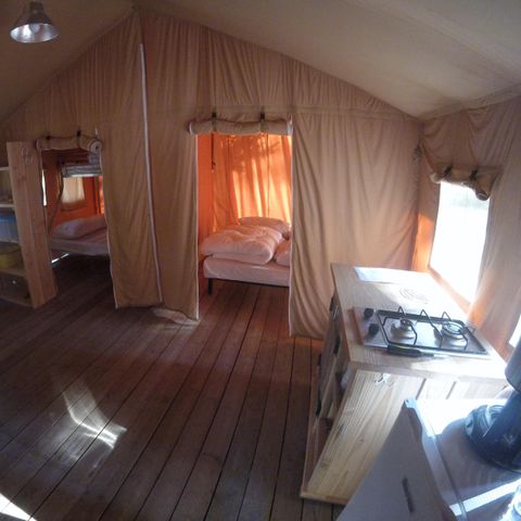 TENT 5 people - SAFARI LODGE L 2 rooms without sanitary facilities