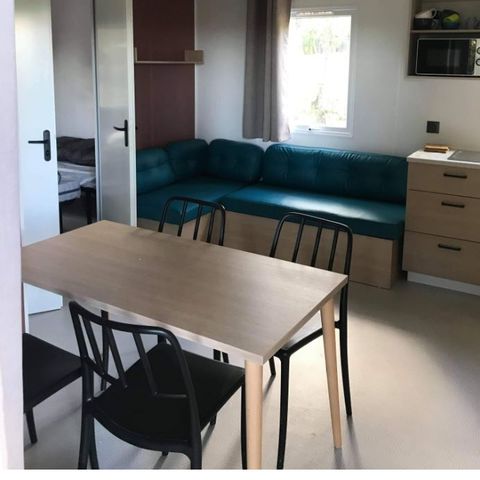 CASA MOBILE 6 persone - PREMIUM MONTMIRAIL Aria condizionata- 3 camere da letto + lavastoviglie + TV (4 adulti max+2 bambini)