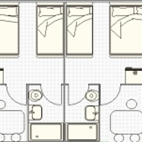 Stacaravan 4 personen - La Kamer - zonder keuken