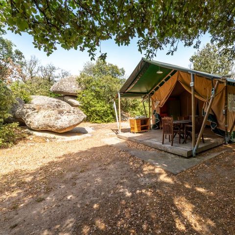 Bungalowtent 5 personen - LODGE SAFARI zonder sanitair