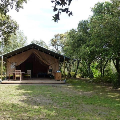 Bungalowtent 5 personen - LODGE SAFARI zonder sanitair