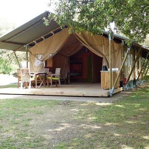 CANVAS BUNGALOW 5 people - LODGE SAFARI without sanitary facilities