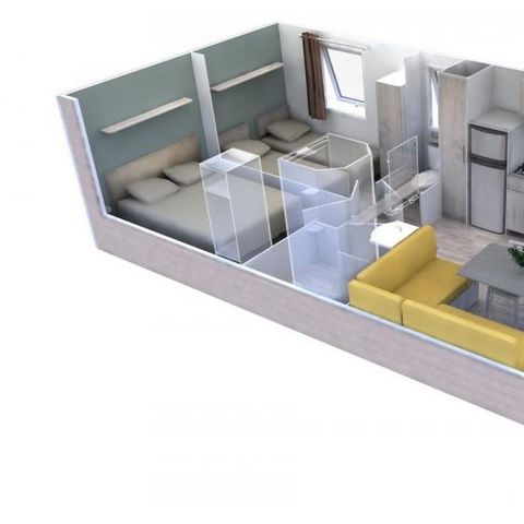 Stacaravan 4 personen - Comfort Nieuw