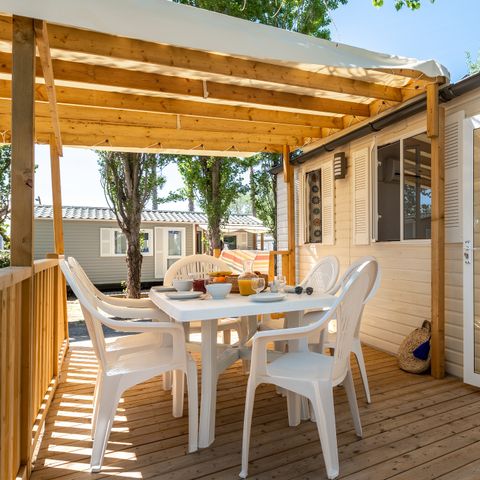 MOBILHOME 4 personnes - Comfort | 2 Ch. | 4 Pers. | Terrasse surélevée | Clim.