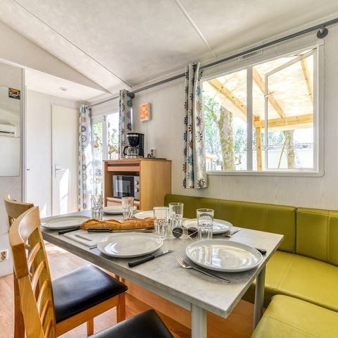 MOBILHOME 4 personnes - Comfort | 2 Ch. | 4 Pers. | Terrasse surélevée | Clim.