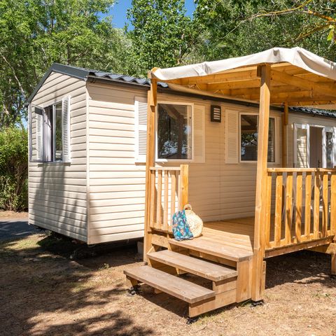 Stacaravan 4 personen - Mobile-home | Comfort | 2 Slaapkamers | 4 Pers. | Verhoogd terras | Airconditioning.