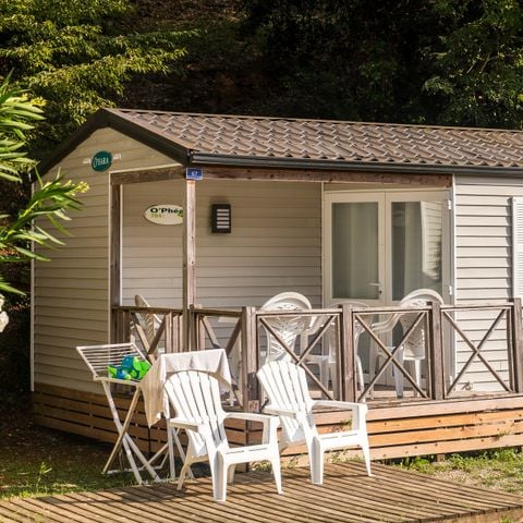 Stacaravan 6 personen - Comfort | 2 slaapkamers | 4/6 Pers | Eenpersoons terras | Airconditioning | TV