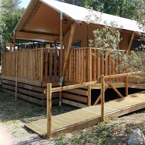 TENT 4 people - 2-bedroom LODGE with PRM bathroom