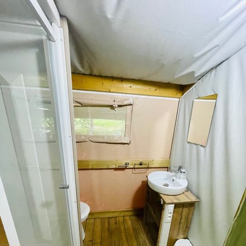 CANVAS AND WOOD TENT 5 people - Lodge Noisetier Standard 22m² - 2 bedrooms + 8m² covered terrace