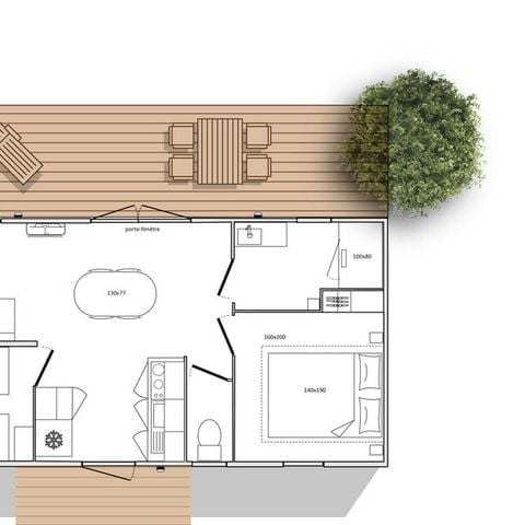 MOBILHOME 5 personnes - NEW - Mobil home Ciela Privilège - 2 chambres - barbecue