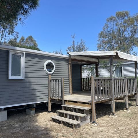 Stacaravan 4 personen - Tamaris Airconditioning met terras 2 slaapkamers