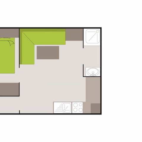 MOBILHOME 2 personnes - CLASSIC ECO BOIS