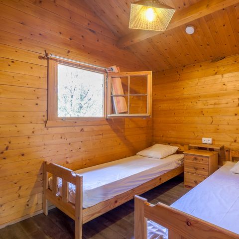 CHALET 6 personnes - Chalet Bois Nature Confort 38m² - (2ch - 6 pers) + Clim (M/S )