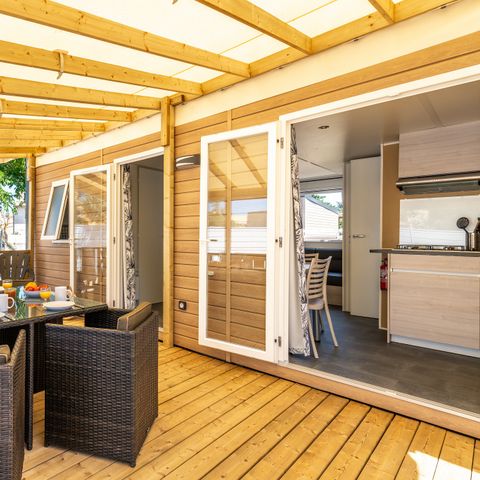 MOBILHOME 6 personnes - Mobil-home | Premium | 2 Ch. | 4/6 Pers. | Terrasse surélevée | Clim.