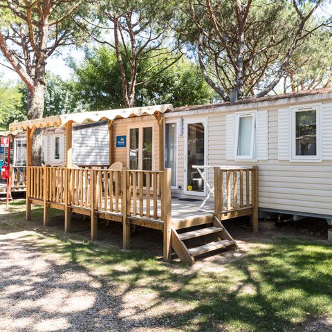 Stacaravan 6 personen - Mobile-home | Comfort | 3 Slaapkamers | 6 Pers. | Verhoogd terras | Airconditioning