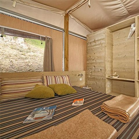 TENTE TOILE ET BOIS 5 personnes - Super Lodge | 2 Ch. | 4/5 Pers. | 1 SDB