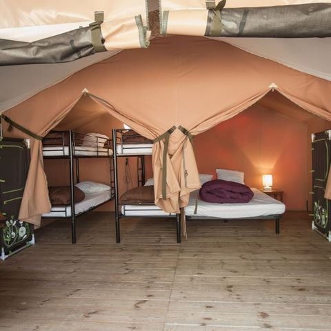 CANVAS AND WOOD TENT 6 people - LODGE without sanitary facilities