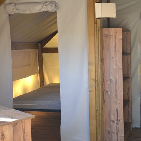 TENTE TOILE ET BOIS 4 personnes - LODGE sans sanitaires