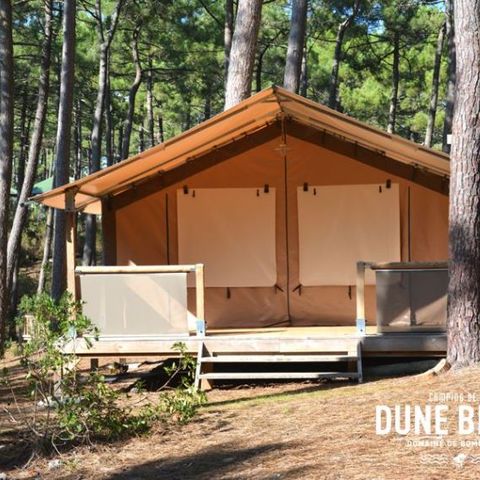 TENTE TOILE ET BOIS 4 personnes - LODGE sans sanitaires