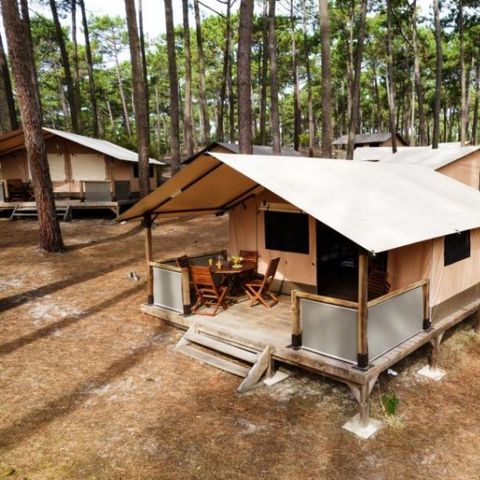 TENDA IN TELA E LEGNO 5 persone - ALLOGGIO senza servizi igienici 5p