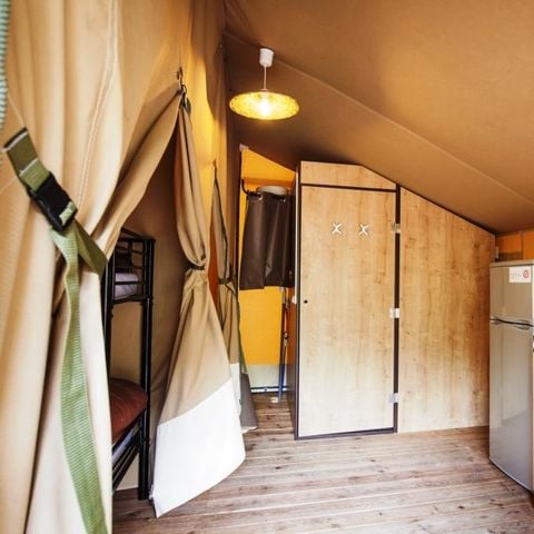 TENTE TOILE ET BOIS 5 personnes - LODGE CONFORT