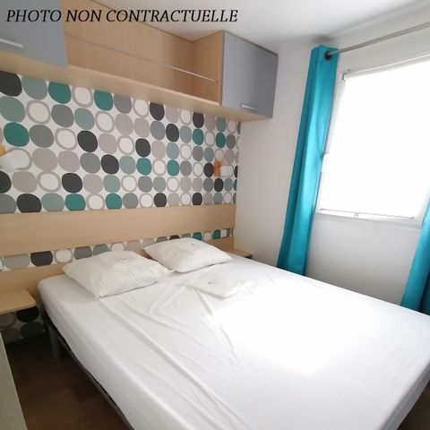 MOBILHOME 6 personnes - Grand Large CONFORT -2 chambres 30m²- *Clim, terrasse, TV*