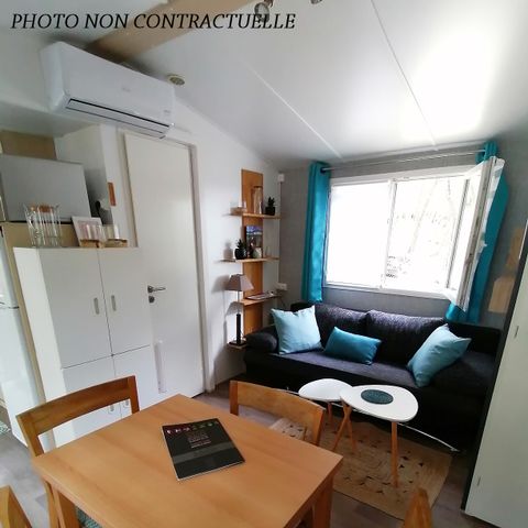 Mobilheim 6 Personen - Grand Large CONFORT -2 Schlafzimmer 30m²- *Klima, Terrasse, TV*.