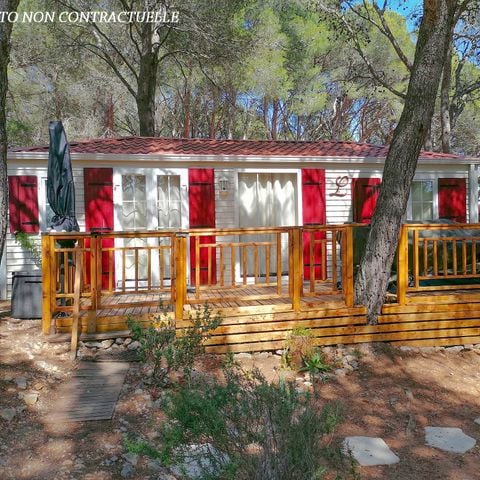 MOBILE HOME 6 people - Blueberry PREMIUM -2 bedrooms 32m²- *Clim, terrace, TV* *Clim, terrace, TV* *Clim, terrace, TV* *Clim, terrace, TV