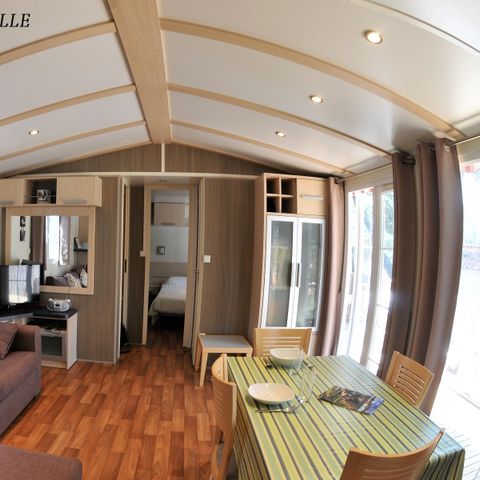 MOBILHOME 6 personnes - Baltimore PREMIUM -2 chambres 40m²- *Clim, terrasse, TV*