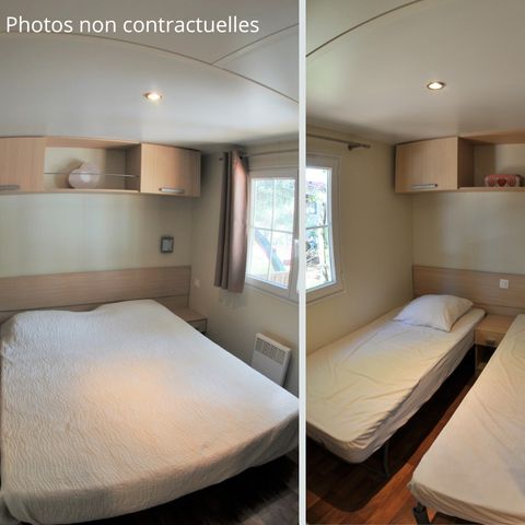 STACARAVAN 6 personen - Baltimore PREMIUM -2 kamers 40m²- *Klimaat, terras, TV*, TV*.