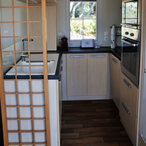 MOBILHOME 6 personnes - Charleston PREMIUM -2 chambres 40m²- *Clim, terrasse, TV*