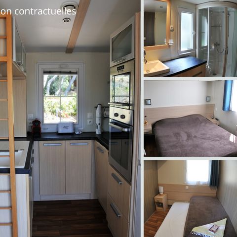 MOBILHOME 6 personnes - Charleston PREMIUM -2 chambres 40m²- *Clim, terrasse, TV*