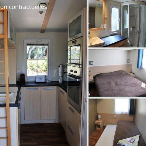 Mobilheim 6 Personen - Charleston PREMIUM -2 Schlafzimmer 40m²- *Klima, Terrasse, TV*.