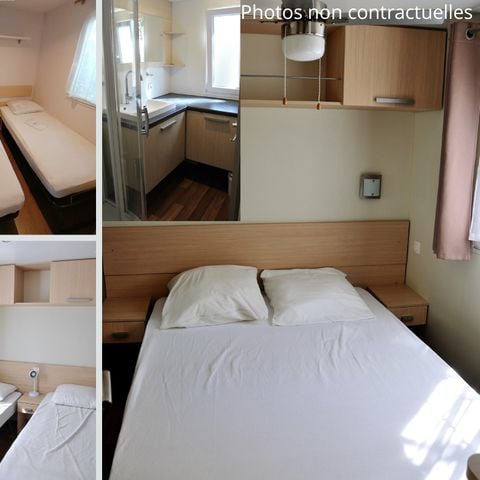 Mobilheim 6 Personen - Blueberry 3 PREMIUM -2 Schlafzimmer 32m²- *Klima, Terrasse, TV*.