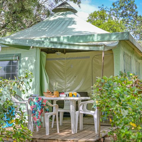 BUNGALOW TOILÉ 4 personnes - STANDARD sans sanitaires