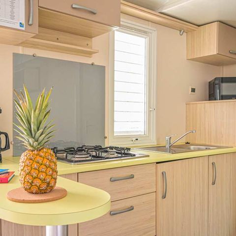 MOBILHOME 4 personas - CONFORT - 26m² (2 habitaciones + aire acondicionado)