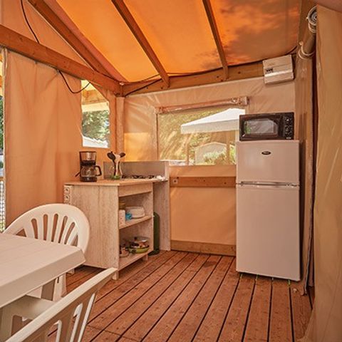 TENDA IN TELA E LEGNO 5 persone - Eco Lodge | 2 Camere da letto | 4/5 Persone | Senza bagno