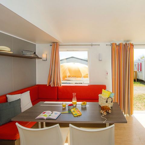 MOBILHEIM 6 Personen - Mobilheim | Classic | 3 Schlafz. | 6 Pers. | Einfache Terrasse