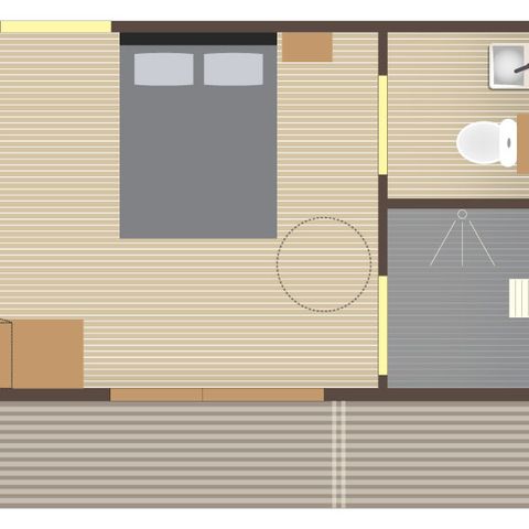 Mobilheim 2 Personen - TABUHÜTTE PMR