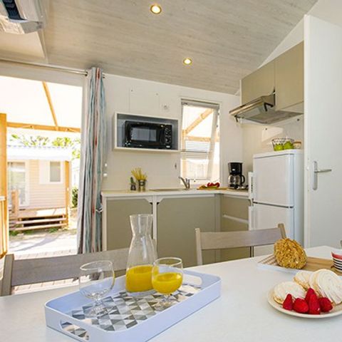 MOBILHOME 4 personas - Mobil-home | Confort | 2 Dormitorios | 4 Pers. | Terraza elevada | Aire acondicionado.