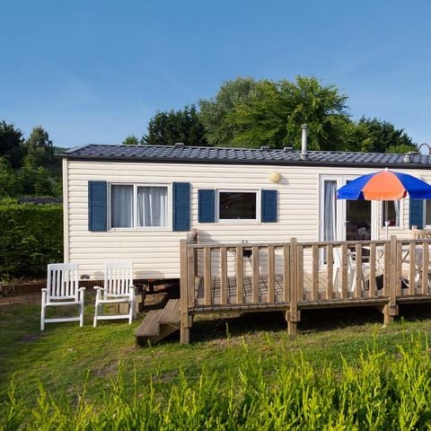 Stacaravan 6 personen - Mobile-home | Comfort | 2 slaapkamers | 4/6 pers. | Overdekt verhoogd terras | Airconditioning.