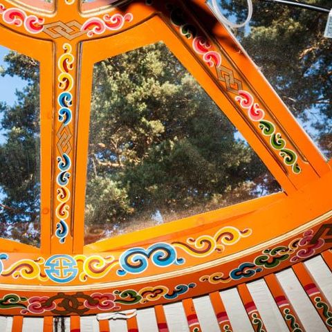 TENT 3 people - Traditional Mongolian yurt 20m² + terrace 2/3 persons